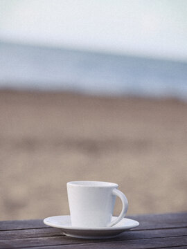 Kaffee am Meer