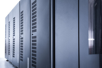data center with server cabinets