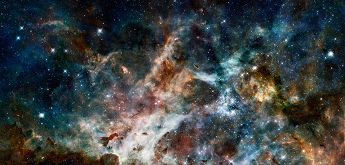 Plakat Deep space. Elements of this image furnished by NASA