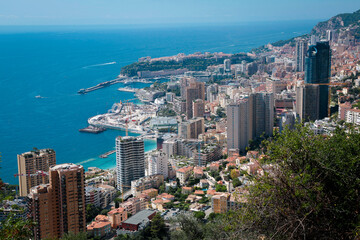 Monaco-Montecarlo, wonderful city of the cote-d‚ÄôAzur with its marine and architectures,...
