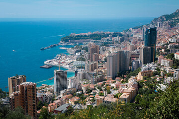 Monaco-Montecarlo, wonderful city of the cote-d‚ÄôAzur with its marine and architectures,...