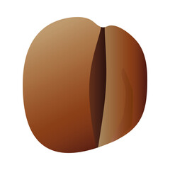 coffee grain seed isolated icon