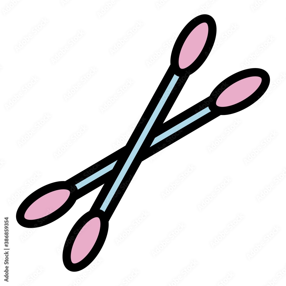 Poster forensic lab sticks icon. outline forensic lab sticks vector icon for web design isolated on white b