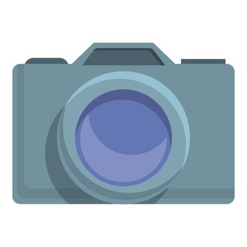 Slovenia travel camera icon. Cartoon of slovenia travel camera vector icon for web design isolated on white background