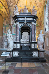 Roskilde, Denmark. Sepulchral monument of the Danish king Frederick II in Chapel of the Magi in Roskilde Cathedral. The monument was built 1594–1598 by the Flemish sculptor Gert van Egen.