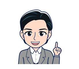 Middle-aged woman in a gray suit