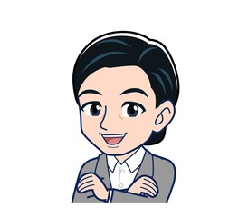 Middle-aged woman in a gray suit