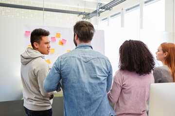 Business people in a creative workshop