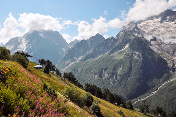 In the mountains of kavkaz