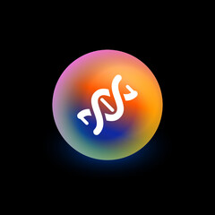 Obraz premium DNA - App Button