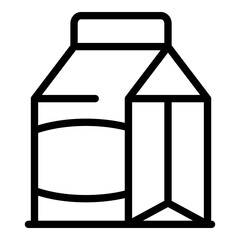 Lunch pack icon. Outline lunch pack vector icon for web design isolated on white background