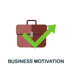 Business Motivation icon. Monochrome simple Business Motivation icon for templates, web design and infographics