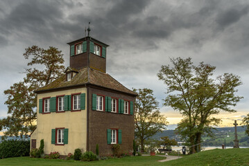 Hochwart, der höchste Punkt der Insel Reichenau, Landkreis Konstanz, Baden-Württemberg,...