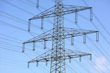 High tension power lines