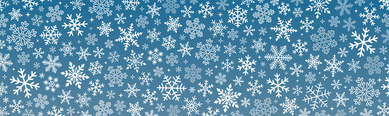 Fototapeta na wymiar Blue christmas background with snowflakes. Christmas background. Vector