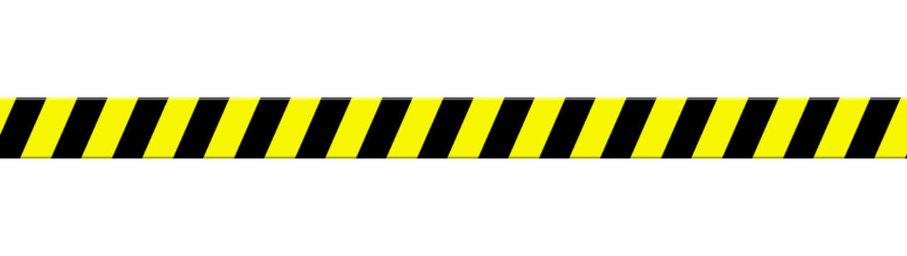 Absperrband in gelb schwarz als Vorlage oder Hintergrund