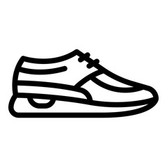 New sneakers icon. Outline new sneakers vector icon for web design isolated on white background