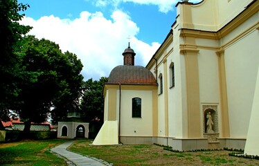 Fototapeta premium Narol, Kościół, Wieża, Parafia, Architektura