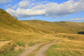 dirt road in mountains