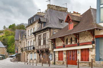 Fototapeta premium Street in Dinan, France