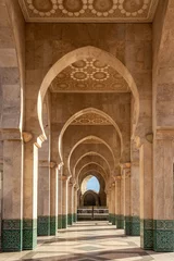 Fotobehang Corridor of the Hassan II mosque in Casablanca, Morocco © Ipek Morel