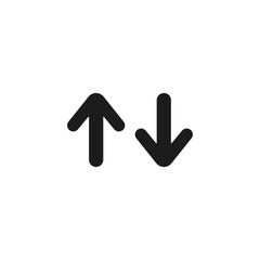 Up down direction icon. Arrows symbol modern, simple, vector, icon for website design, mobile app, ui. Vector Illustration