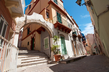Arco Solferino, Carloforte, St Pietro Island, Sulcis Iglesiente, Carbonia Iglesias, Sardinia,...