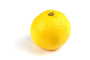 Yellow Tangerines isolated on a white background. Fruits. Healthy food
