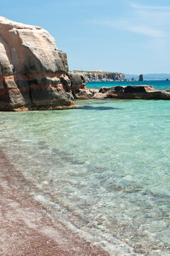 Geni&ograve; beach,Carloforte, St Pietro Island, Sulcis Iglesiente, Carbonia Iglesias, Sardinia, Italy, Europe