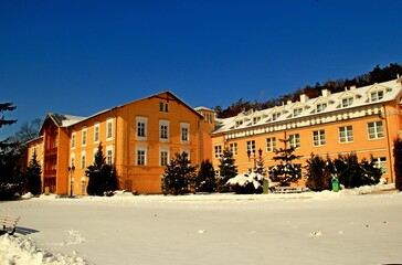 Fototapeta premium Nałęczów, Uzdrowisko, Sanatorium, Park, Pawilon