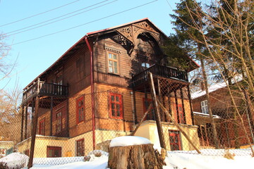 Nałęczów, Uzdrowisko, Sanatorium, Park, Pawilon, Kaczki, Staw,  © woodyd