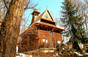 Nałęczów, Uzdrowisko, Sanatorium, Park, Pawilon, Kaczki, Staw,  © woodyd