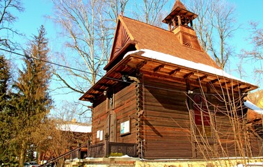 Nałęczów, Uzdrowisko, Sanatorium, Park, Pawilon, Kaczki, Staw,  © woodyd