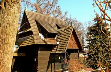 Nałęczów, Uzdrowisko, Sanatorium, Park, Pawilon, Kaczki, Staw,  © woodyd