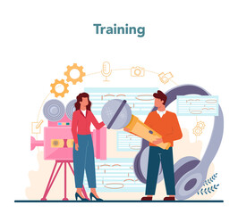 Rhetoric or elocution specialist. Professional speaker or commentator