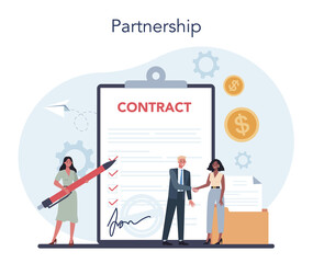 Businessman concept. Idea of strategy and success in partnership.