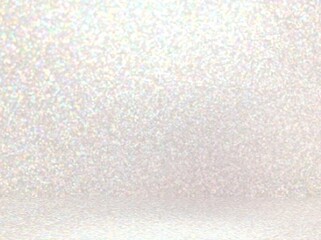 Fototapeta premium White shimmering texture of wall and floor 3d render. Brilliance empty room for holidays design. 