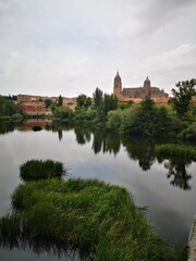 Fototapeta na wymiar Puente Enrique Estevan,rio Tormes,Salamanca,España
