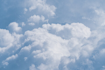 Naklejka na ściany i meble Background of soft cumulus clouds