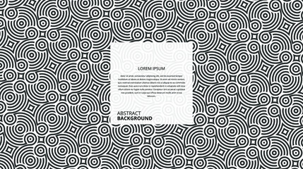 abstract seamless circular combination lines pattern