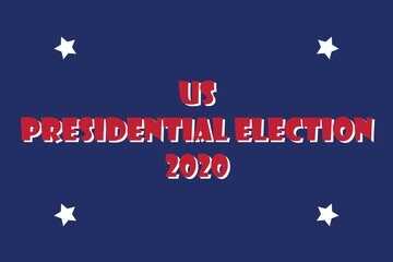 Obraz na płótnie Canvas US presidential election 2020 banner