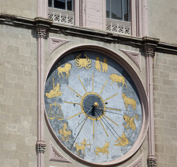 Italy. Sicilia. The astronomical  clockwork of the Cathedral Sainte Maria in Messina