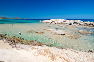 Scoglio di Peppino beach, Costa Rei, Muravera, Castiadas, Cagliari, Sardinia, Italy, Europe