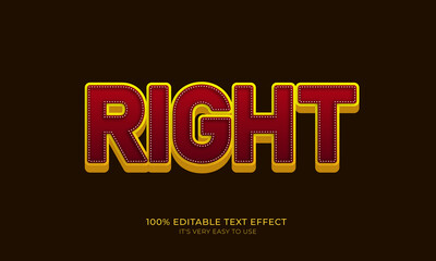Right editable stylish text effect, Realistic 3d blood text effect