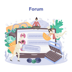 Shawarma street food online service or platform. Chef cooking