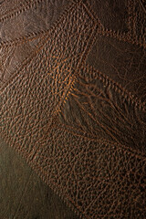 Background Of Are Dark Brown Color Artificial Leather 