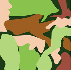 Obraz premium military camouflage pattern army hunting patterns collection. Set of millitary wallpaper, perfect for textile, cover, wrappinf, wallpaper and etc.