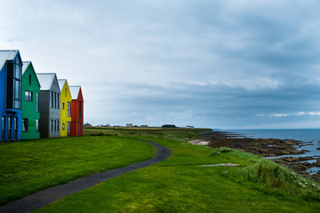 Colourful houses at John O Groats