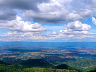 Fototapeta na wymiar clouds over the mountains
