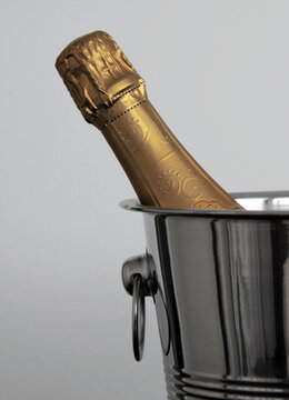 Champagne in a ice bucket for special occasions. Celebration time